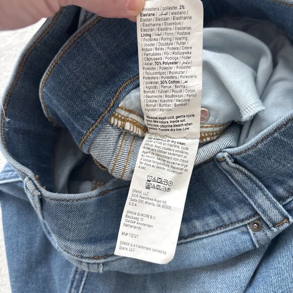 Spanx Women SPANXshape EveryWear Flare Jean Size Large Pull On Light Wash - Picture 4 of 13